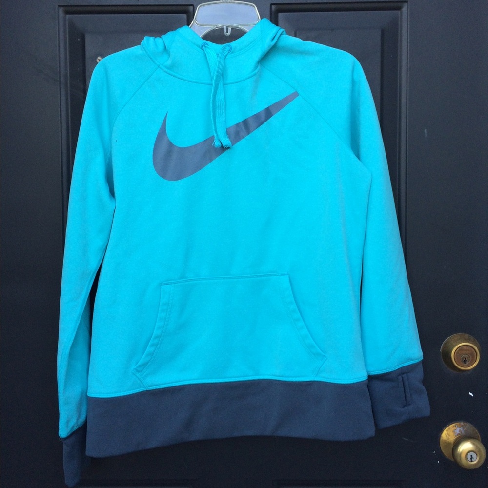 Nike‎ Blue High Neck Hoodie